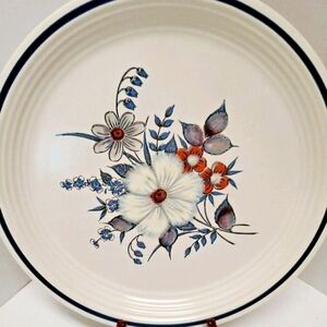 Vintage Town & Country Collection Blue Ridge 10.5 Dinner Plate Stoneware